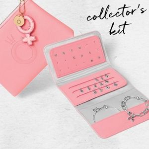 Pink Pandora Clutch with jewelry holder